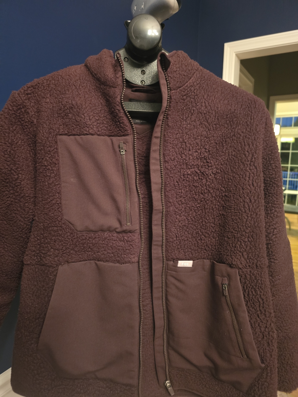 Figs Women Sherpa Jacket Espresso